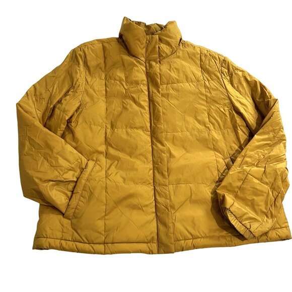 Madewell Travel Buddy Packable Puffer Mustard in Southern Sun - Picture 1 of 4